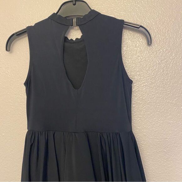 WEISSMAN Dance Costume black jersey Keyhole Back Skater Dress D11782 MC child - Picture 4 of 13